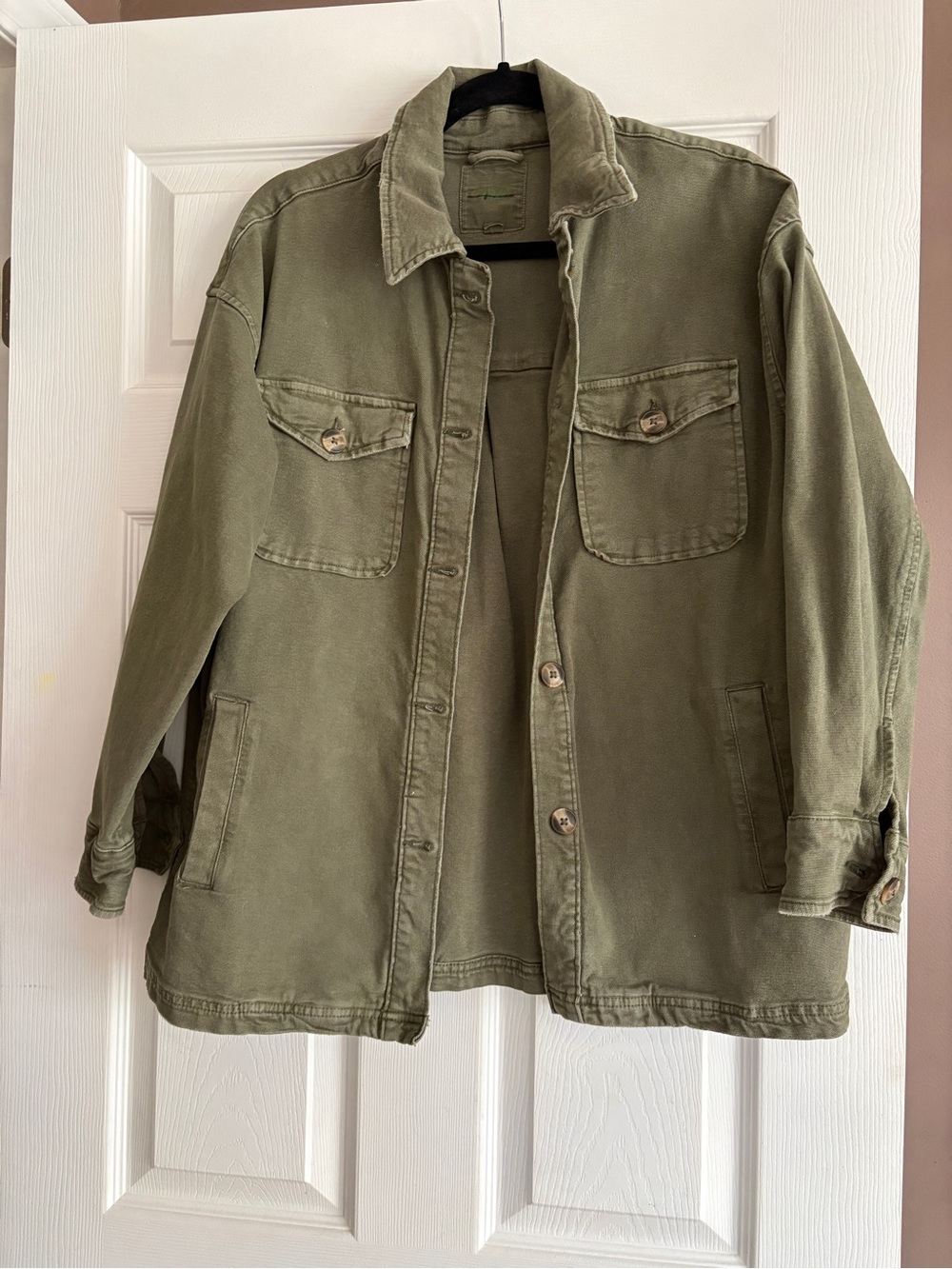 aerie Olive Utility Field Jacket